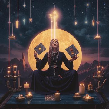 Тайны Таро: Туз Мечей Перевернутый, Маг и Девятка Кубков - Удовлетворение и Магия