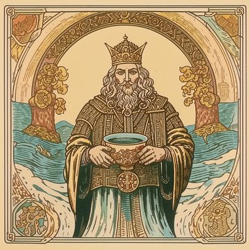 Трактовка придворных карт Таро: Карта Иерофант и кубки в любви